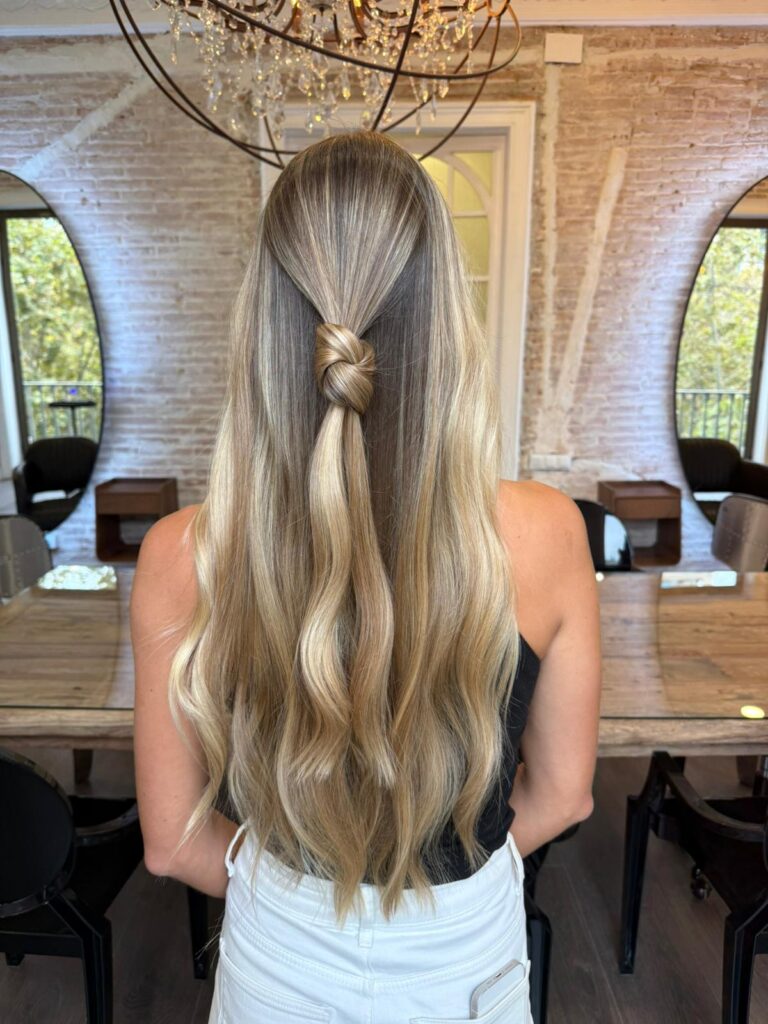 Beige Balayage Coloring Technique at Michael Stark Atelier