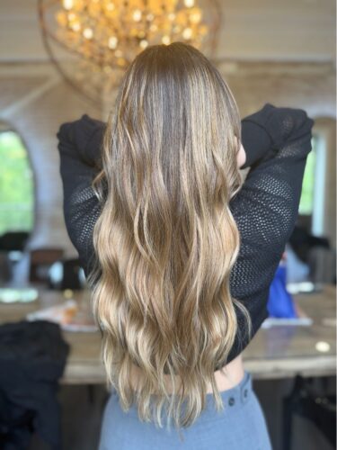 Best balayage Barcelona technique demonstration at Michael Stark Atelier